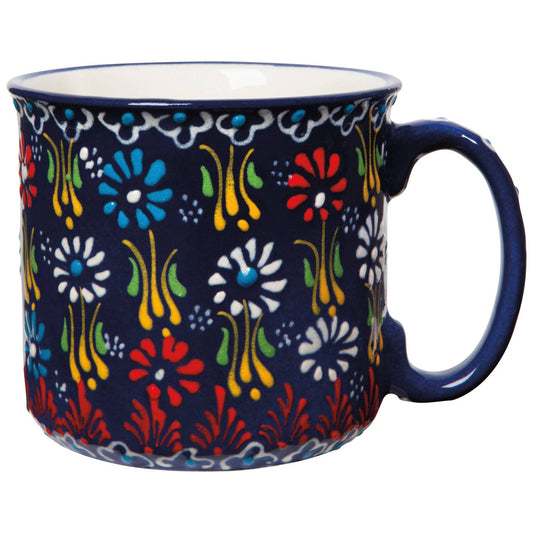 Hand-painted Turkish Mug - Evani Azure