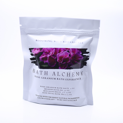 Rose Geranium Bath Alchemy Experience | Bath Salt Kit
