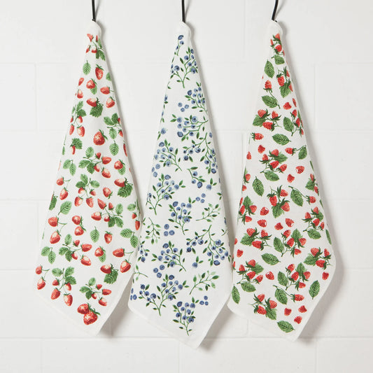 Berry Patch Bakers Floursack Dishtowels Set of 3