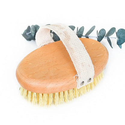 Plastic Free Sisal Bristle Body Brush: Oval