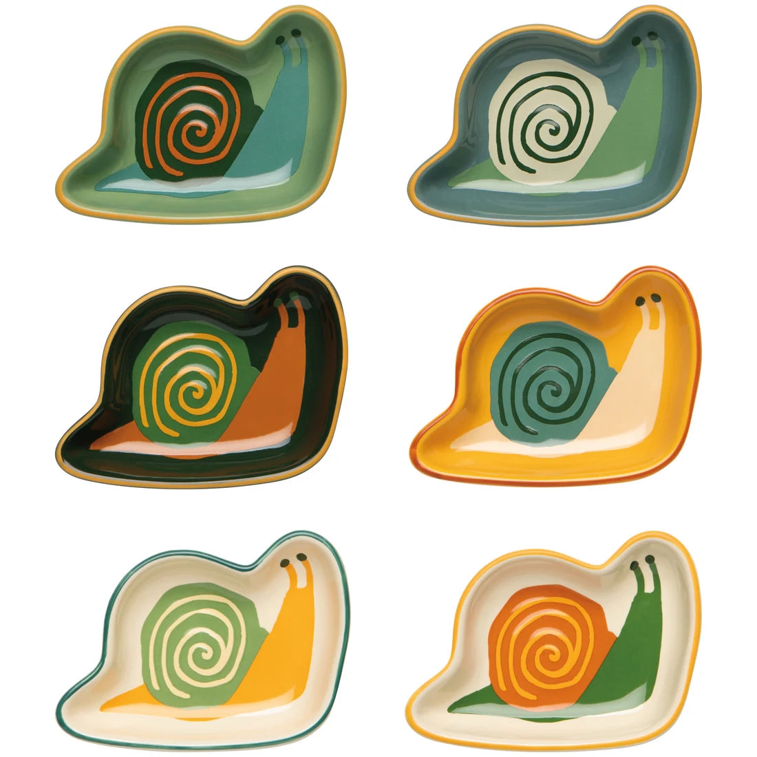 Snail Pinch Bowls | Set of 6