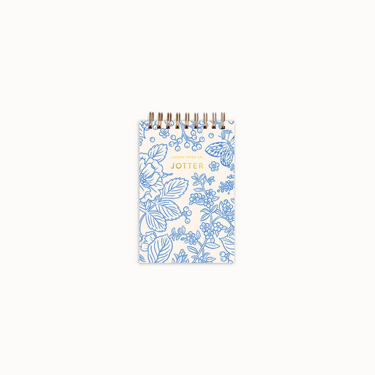 Blue Garden Jotter | Mini Spiral Notebook