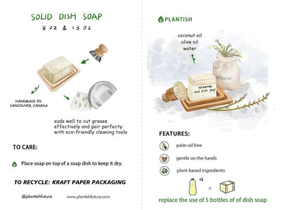 Unscented | Solid Dish Soap Bar