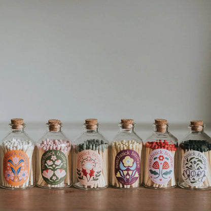 Matchsticks in Glass Bottle