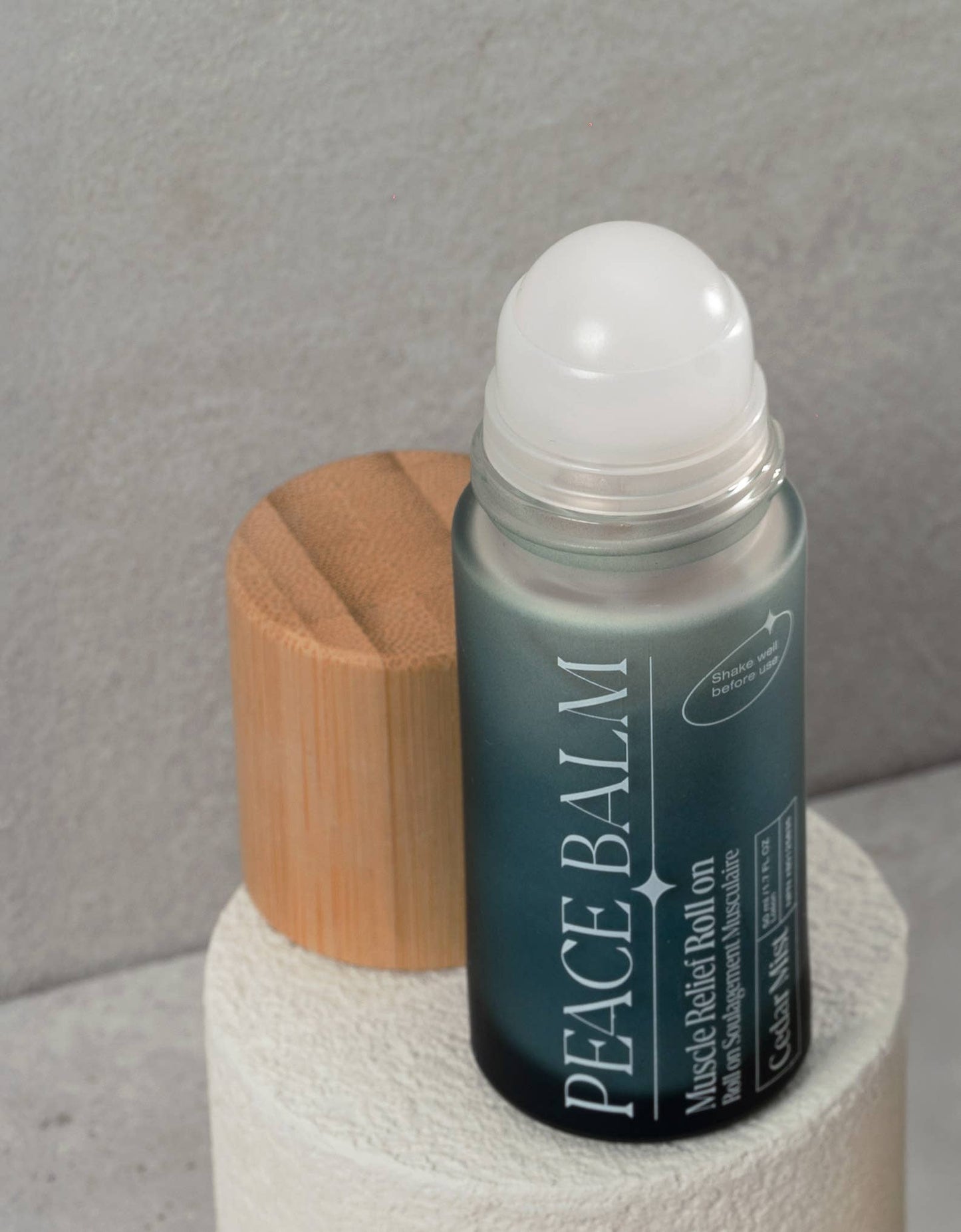 Peace Balm Cedar Mist | Muscle Relief Roll-On with Menthol