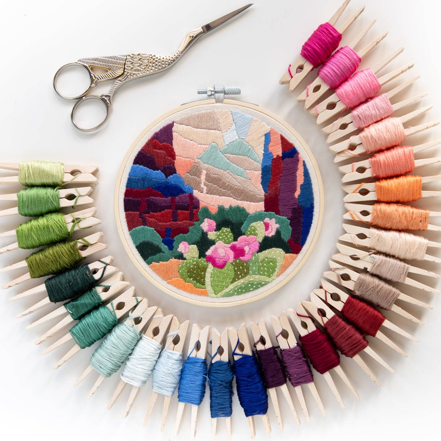 Zion Canyon DIY Embroidery Kit