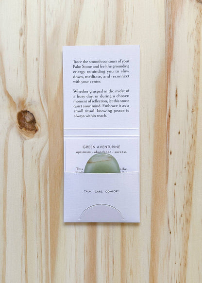 Palm Stone | Green Aventurine
