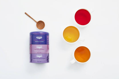 Organic, Fair-Trade Purple Tea | Trio Tin & Spoon Gift Set