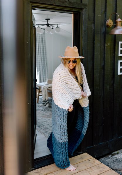Vanessa - Handmade Chunky Knit Blanket | Lap Throw