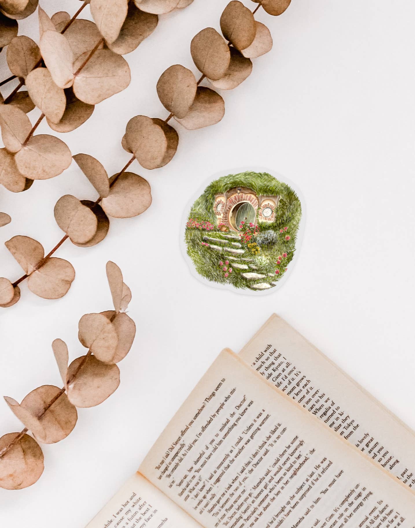 Clear Hobbit Hole Vinyl Sticker