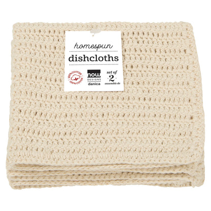 Homespun Natural Dishcloths | Set of 2