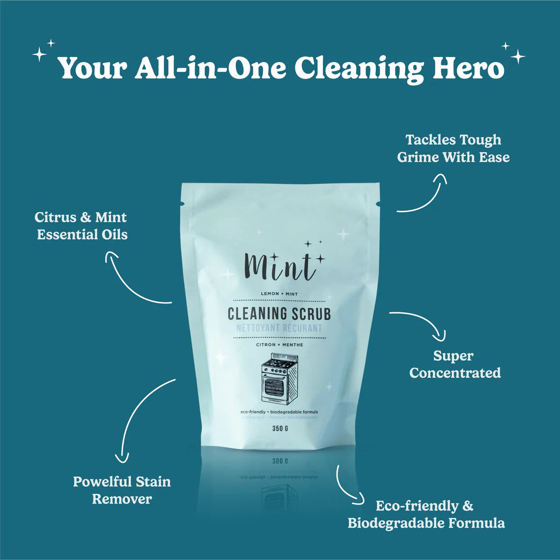 Mint Cleaning | Cleaning Scrub - 350g Bag