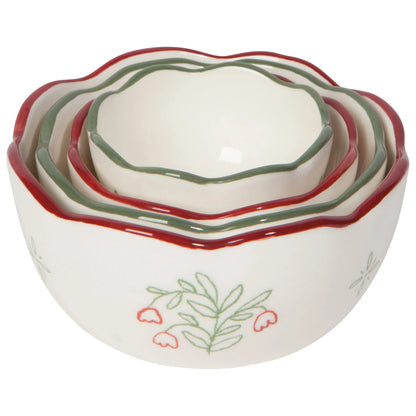 Camellia Stoneware Nesting Bowls | Set of 4 Assorted
