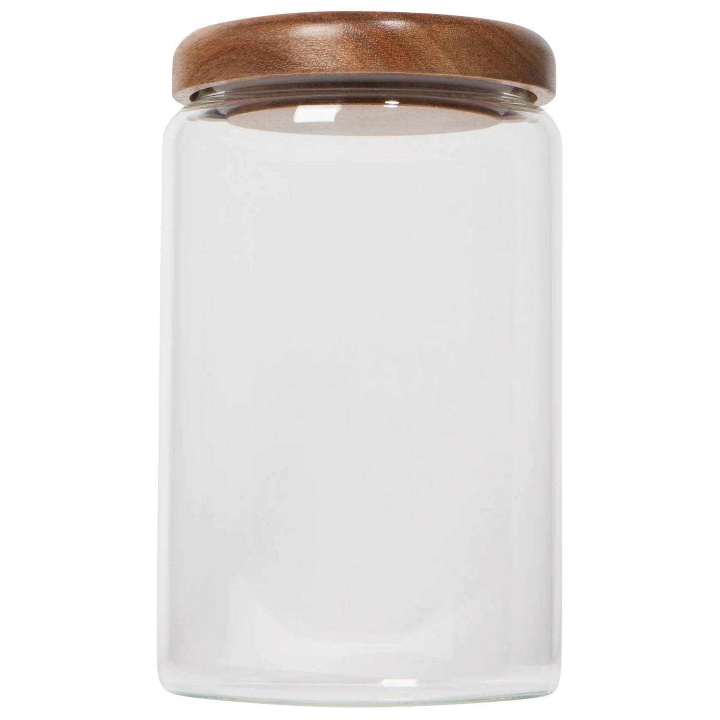 Glass Jar with Acacia wood Lid | 20 oz, 32 oz, 42 oz