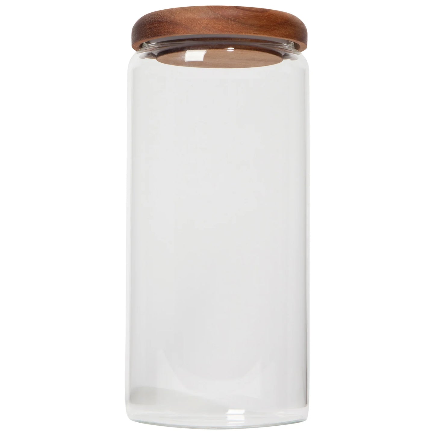 Glass Jar with Acacia wood Lid | 20 oz, 32 oz, 42 oz